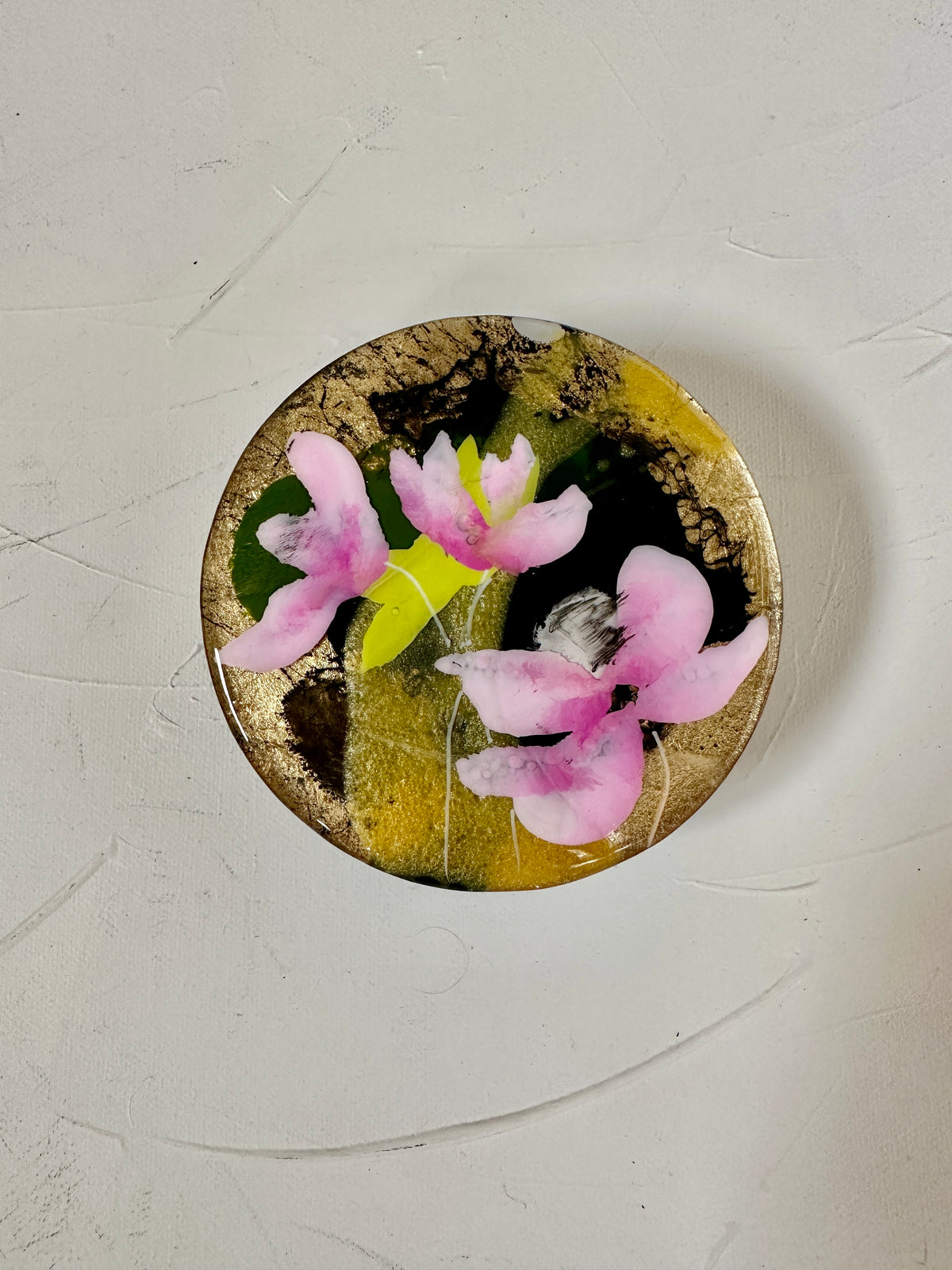 Floral Button - Pinky