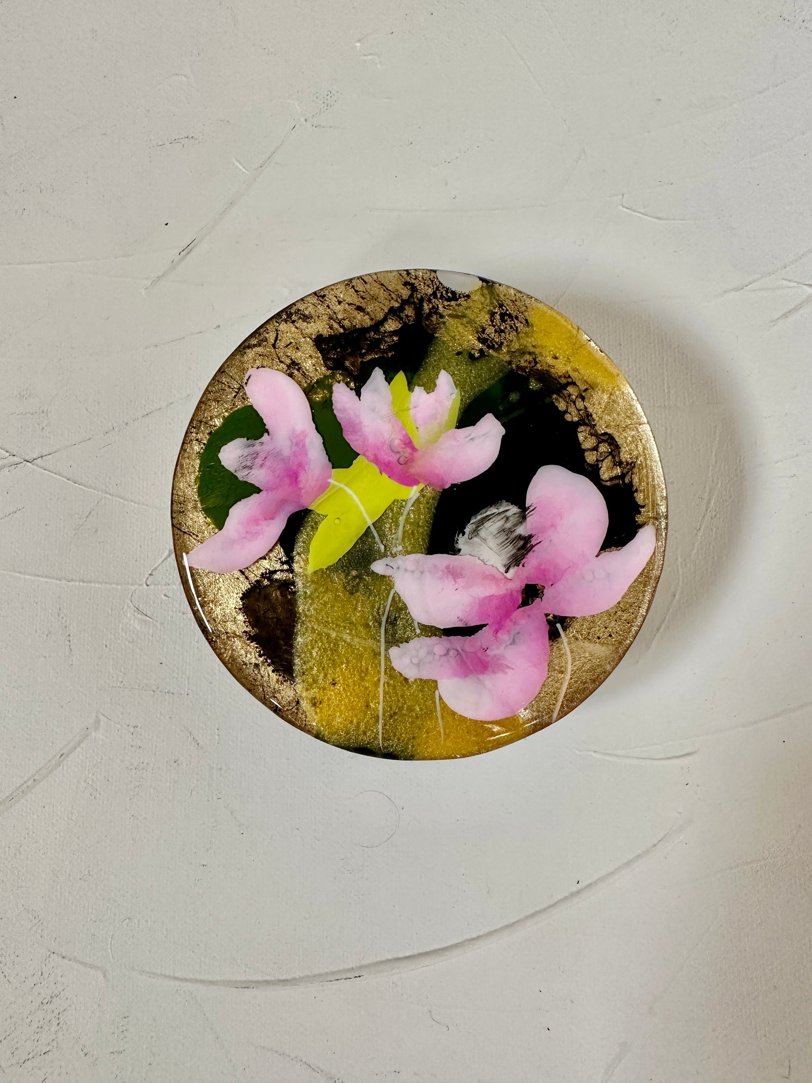 Floral Button - Pinky