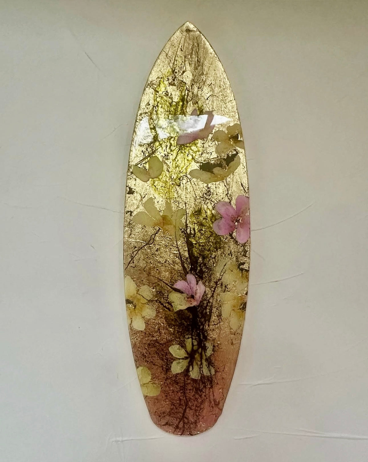 Golden Bloom - Miniature Surfboard